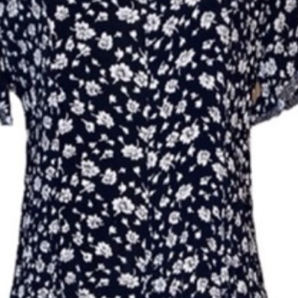 Jg Hook Black White Floral Short Sleeve Maxi Dress - Picture 9 of 11